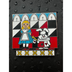 Alice and White Rabbit - United Kingdom - It's a Small World Disney Pin